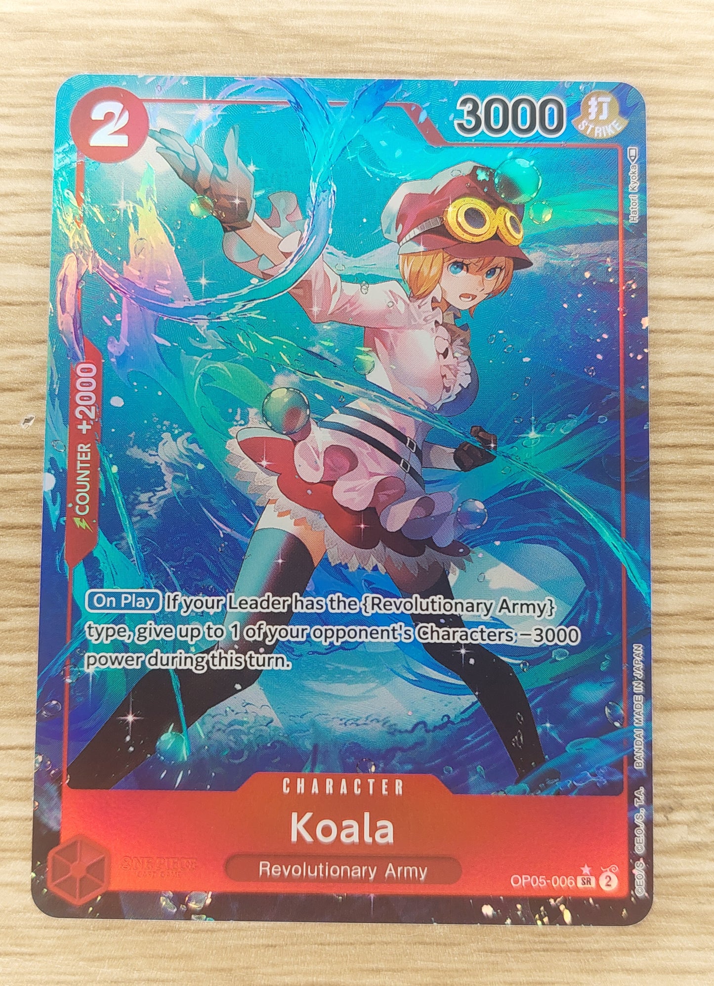 One Piece TCG Awakening of The New Era OP05-006 SR Alt Art Koala