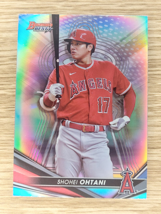 SHOHEI OHTANI 2022 Bowman’s Best Chrome Refractor #25 Angels Dodgers