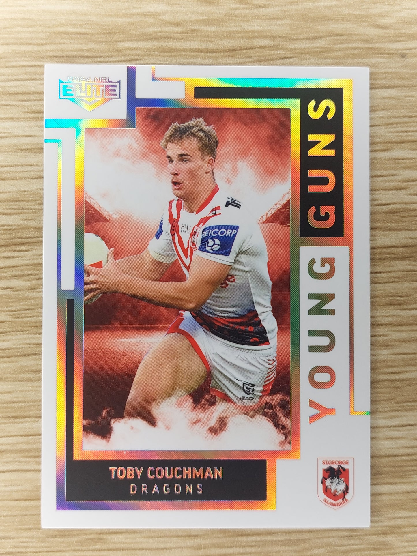 2024 NRL ELITE YOUNG GUNS YG 27/34 TOBY COUCHMAN 199/206 DRAGONS