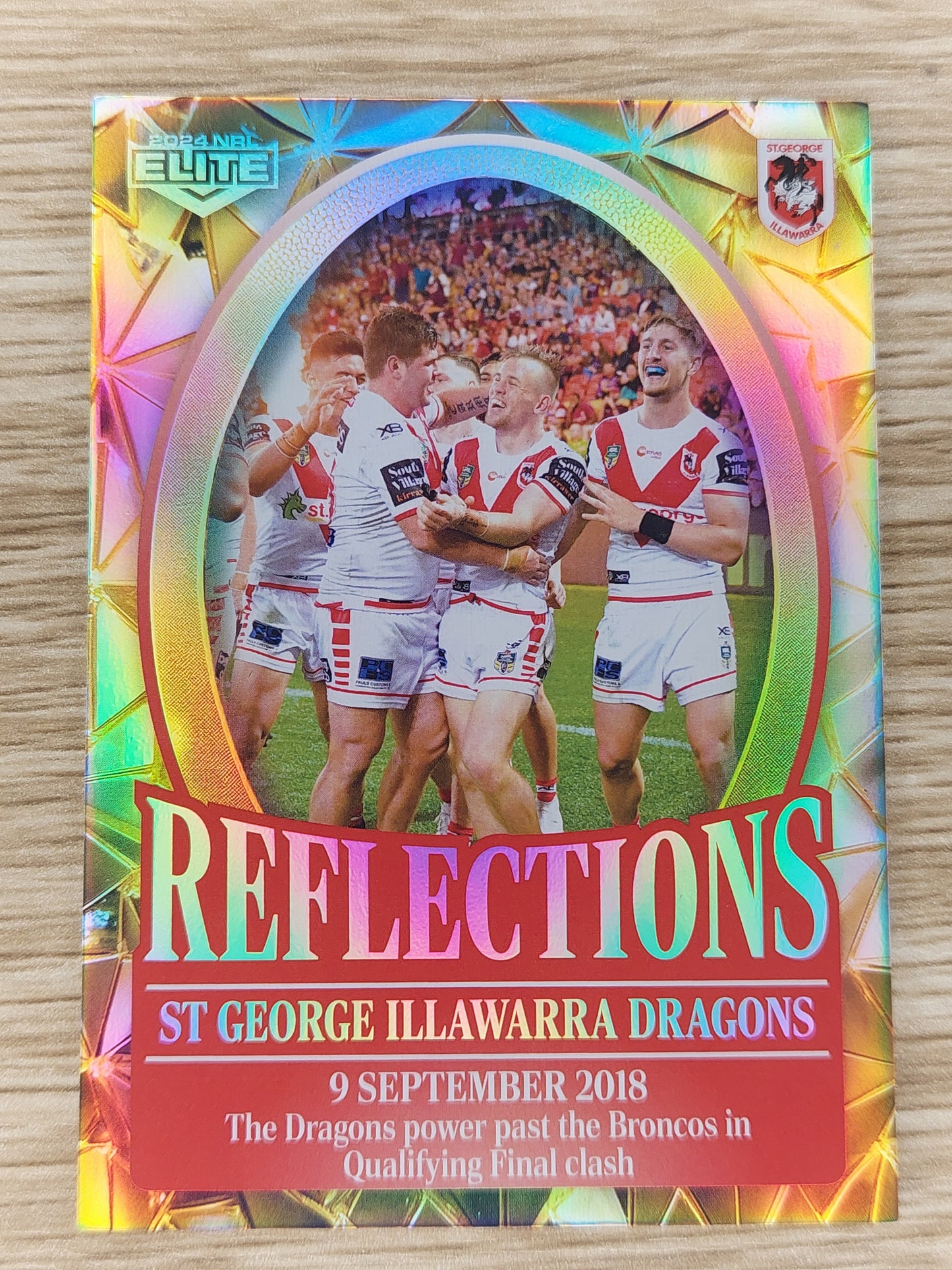 2024 NRL Elite -RFG 28/34 Reflections Gold 074/112 - Dragons