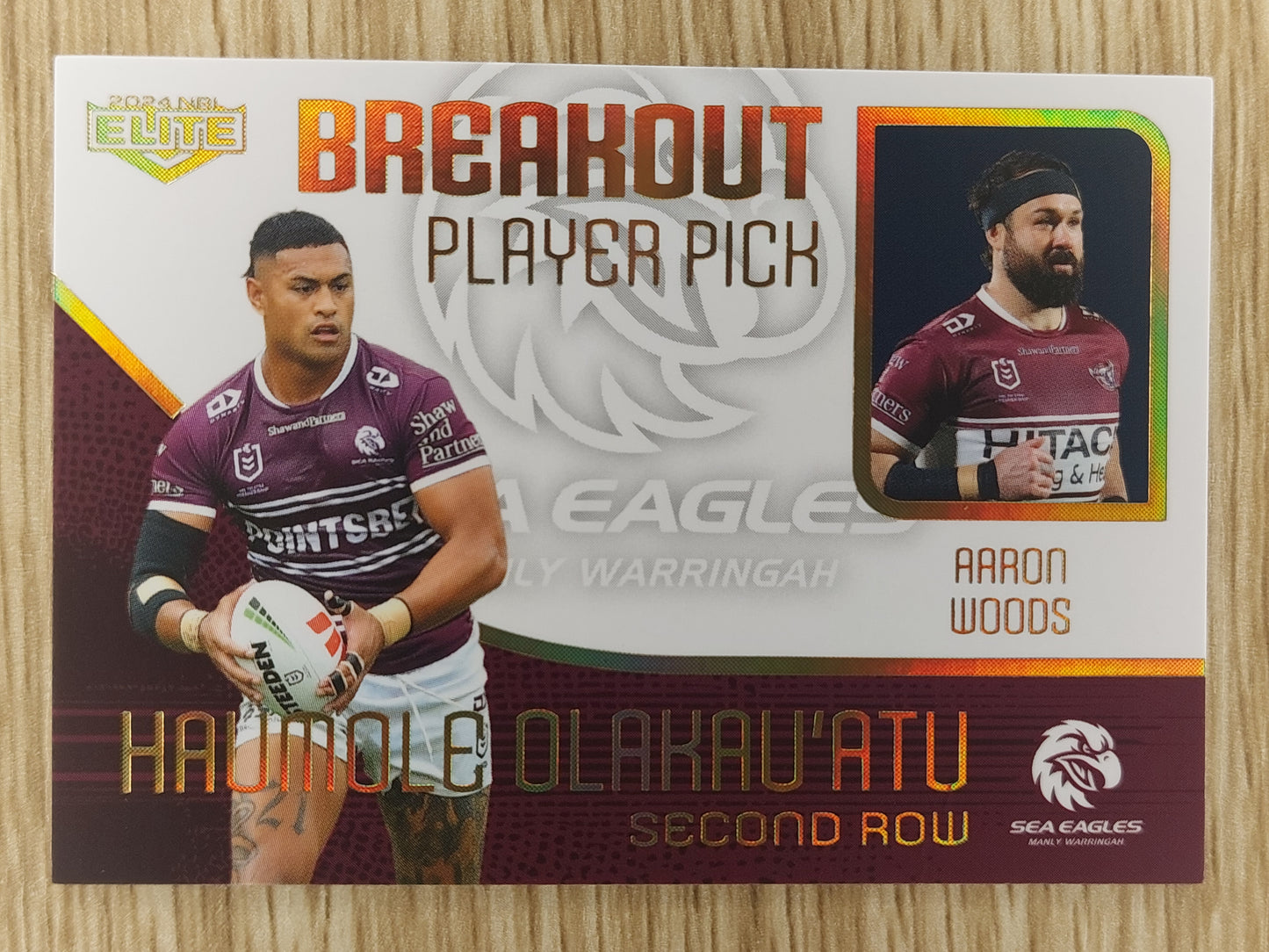 2024 NRL Elite -BP 07/27 Breakout Player Pick 39/94 - Haumole Olakau'atu - Sea Eagles