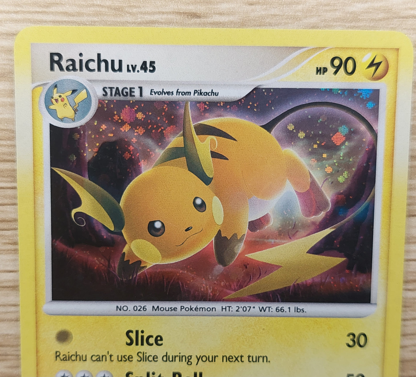 2008 Pokemon Stormfront 8/100 Raichu LV.45 Holo Rare Nr Mt