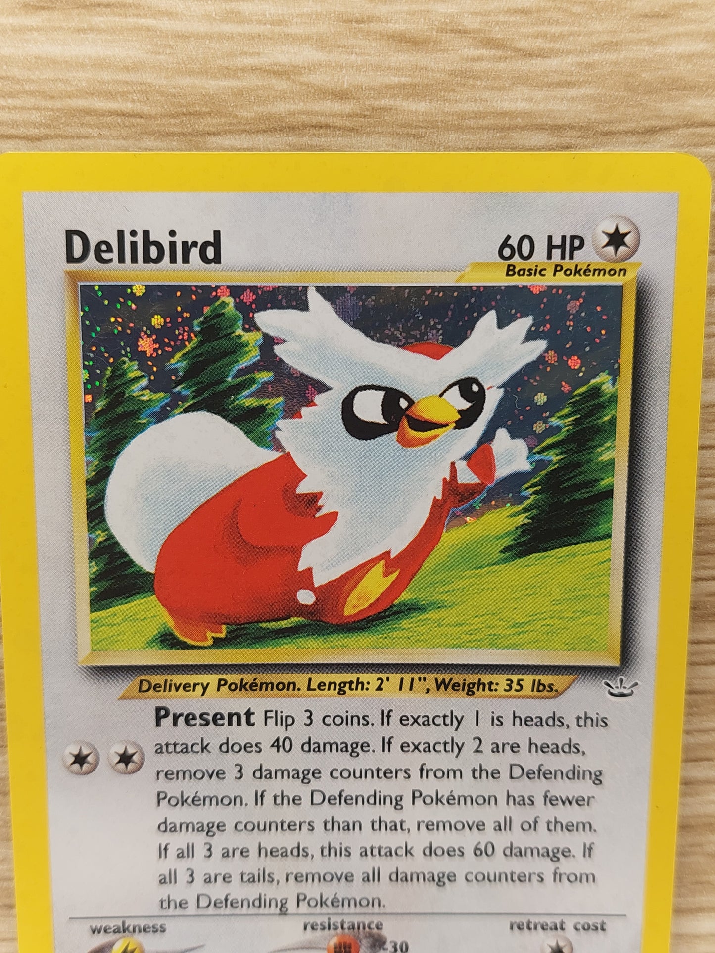 2001 Pokemon Neo Revelation  5/64 Delibird Holo Rare Nr Mt