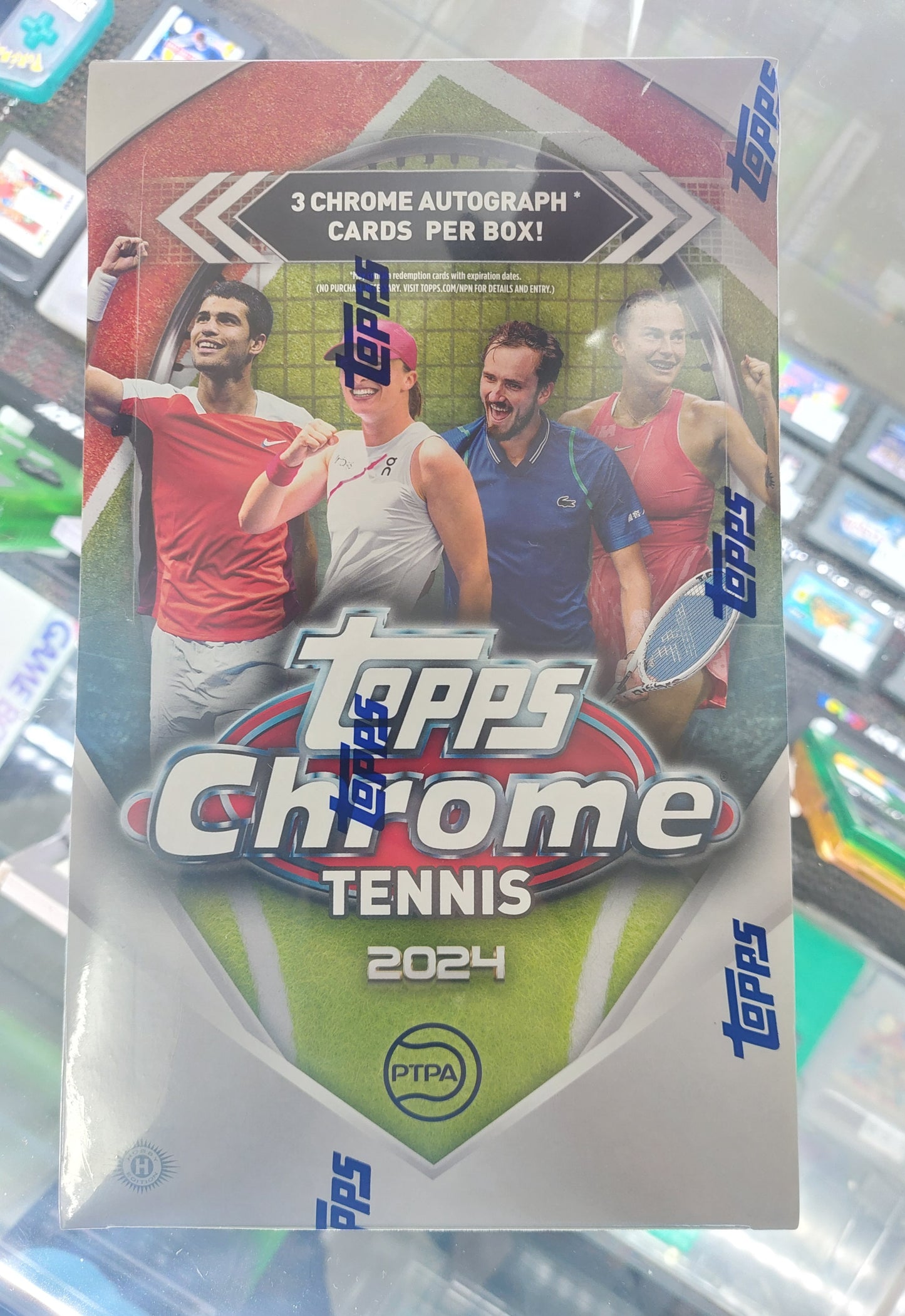 2024 Topps Chrome Tennis Hobby Box 3 AUTO'S A BOX