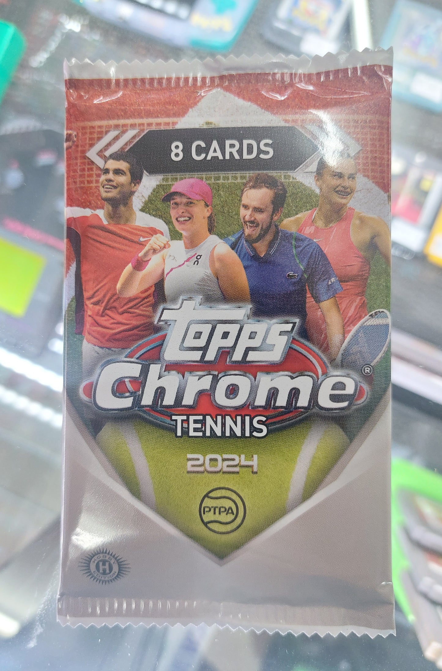 2024 Topps Chrome Tennis Hobby  Pack - Single Unsearched Pack(8 cards)