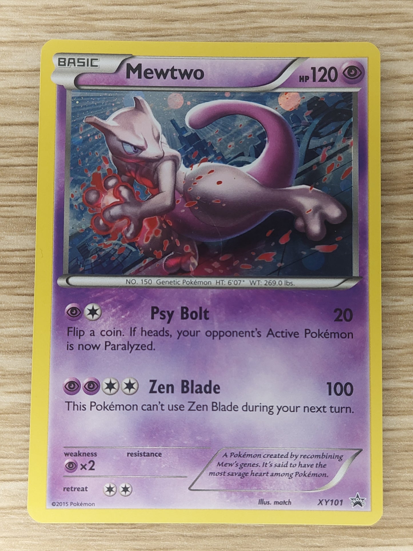 2015 Pokemon Card - Mewtwo XYBlack Star Promo XY101