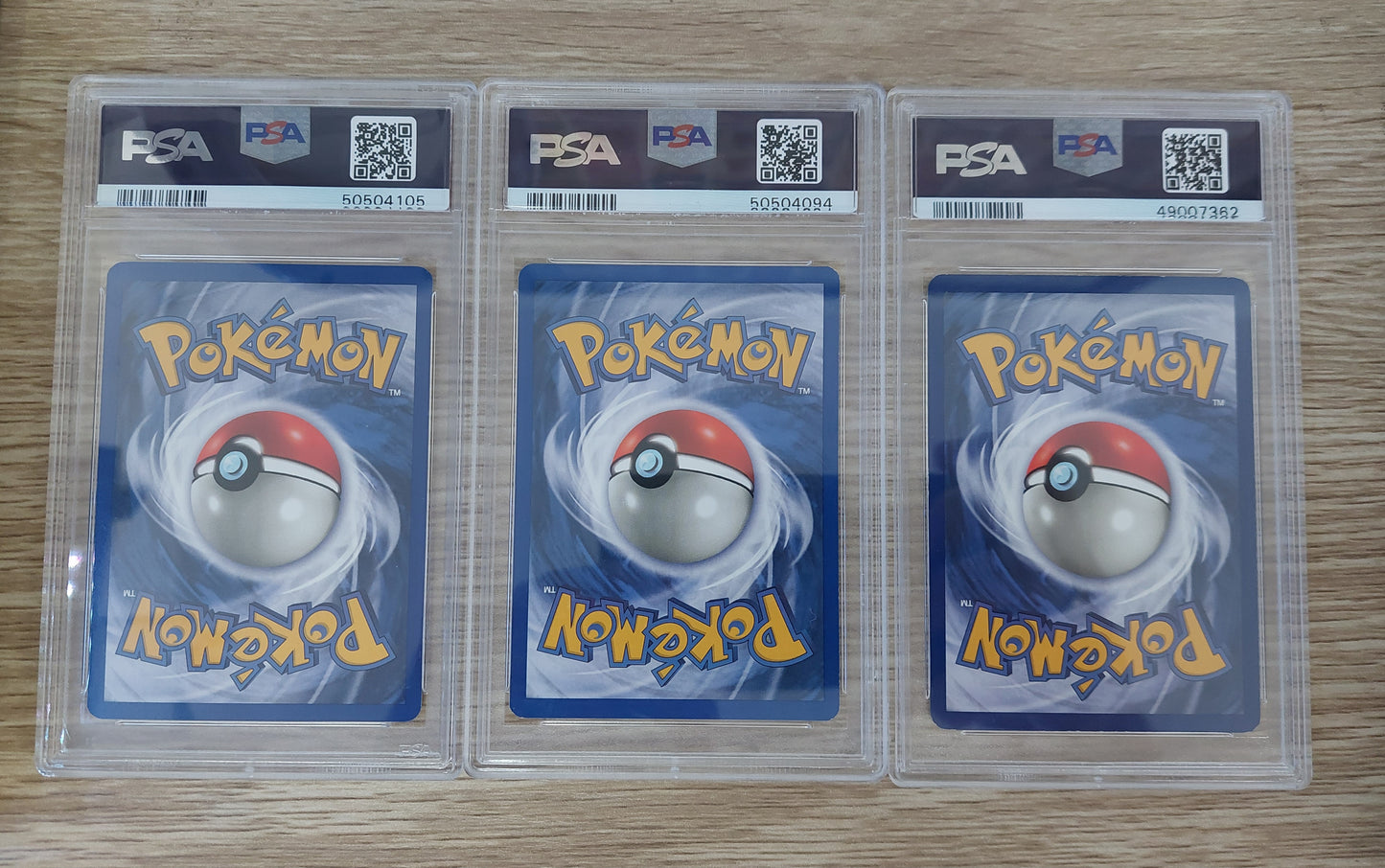 1999 Pokemon Base Set - Abra,Kadabra & Alakazam Holo Set of 3 All PSA 7