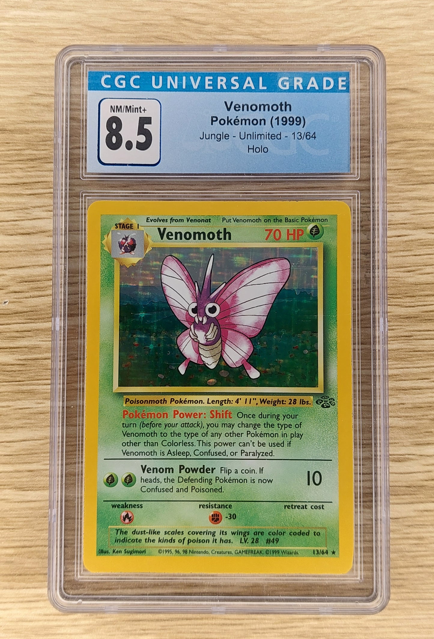 1999 Pokemon Jungle 13/64 Venomoth Holo CGC 8.5