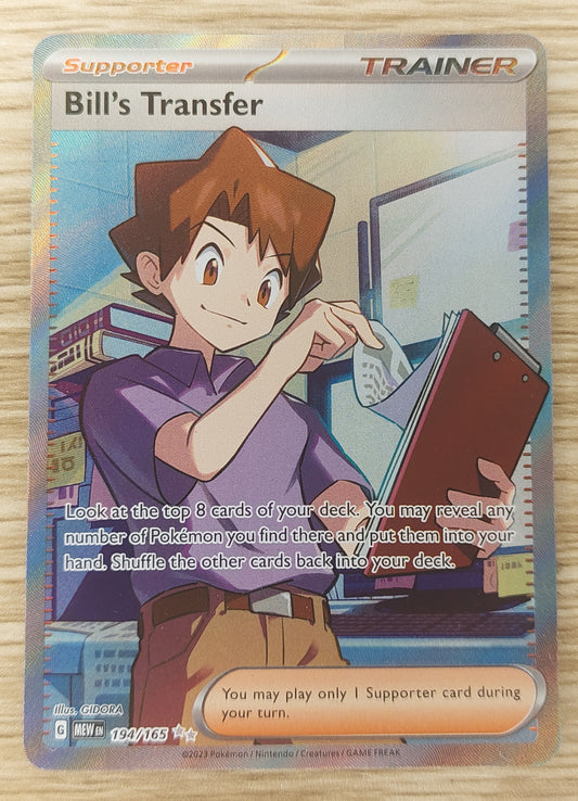 Bill's Transfer 194/165 Bills S&V 151 Pokemon TCG  English Ultra Rare