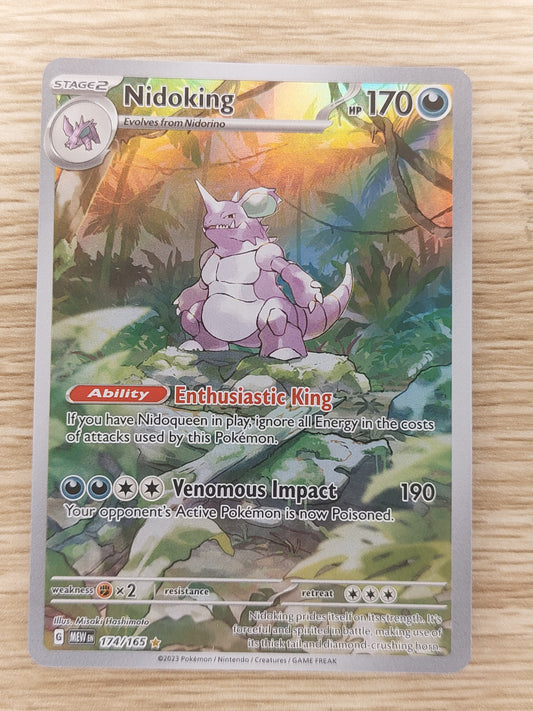 2023 Pokemon Scarlet & Violet 151   174/165 Nidoking Art Rare