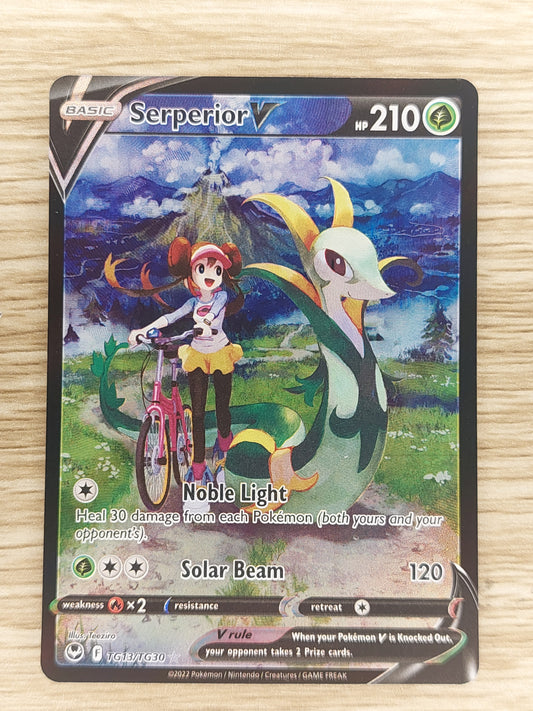 2022 Pokemon Silver Tempest Serperior V Full Art TG13/TG30