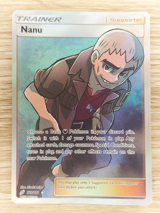 Pokémon TCG Nanu Sun & Moon - Team Up 179/181 Holo Ultra Rare LP