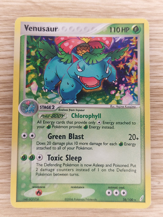 VENUSAUR 28/100 EX Crystal Guardians HOLO rare Pokemon TCG card