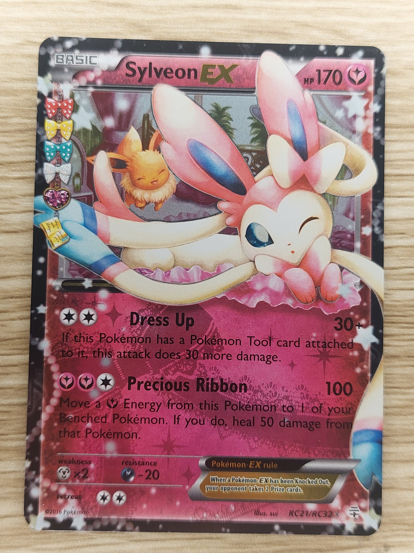 Sylveon EX  RC21/RC32  XY Generations Holo Ultra Rare Pokemon Card  TCG