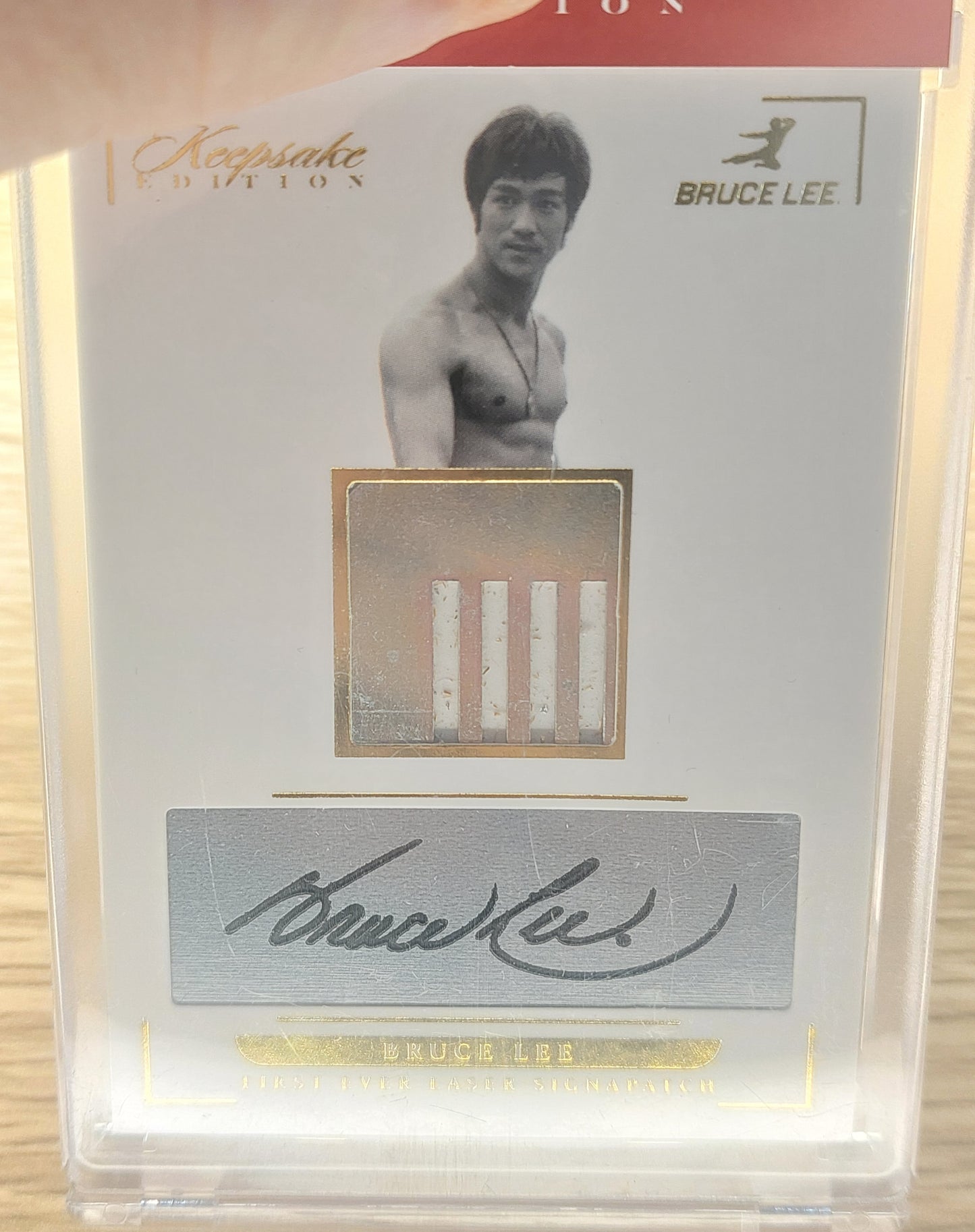 2024 Keepsake Edition Red Label Bruce Lee Signapatch Card(Tape Player Relic)37/99