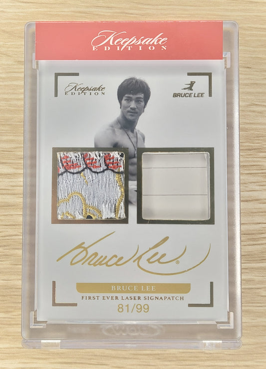 2024 Keepsake Edition Red Label Bruce Lee Signapatch Card(Dual Relic)81/99