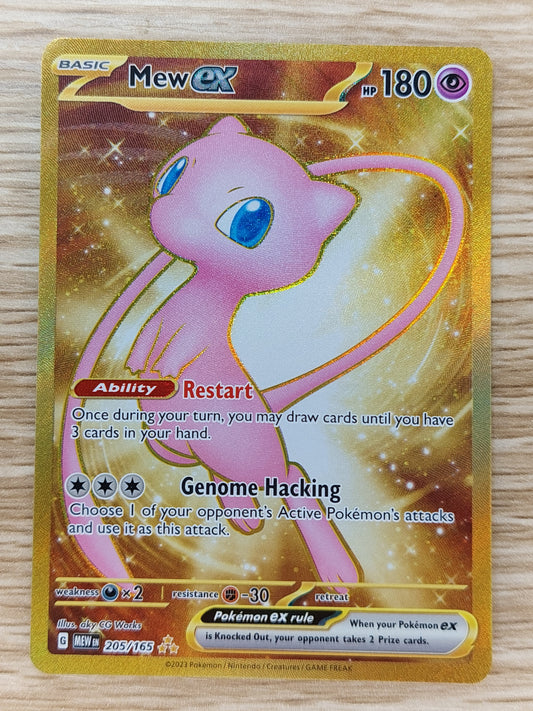 2023 Pokemon 151  Mew EX Gold Secret Rare 205/165