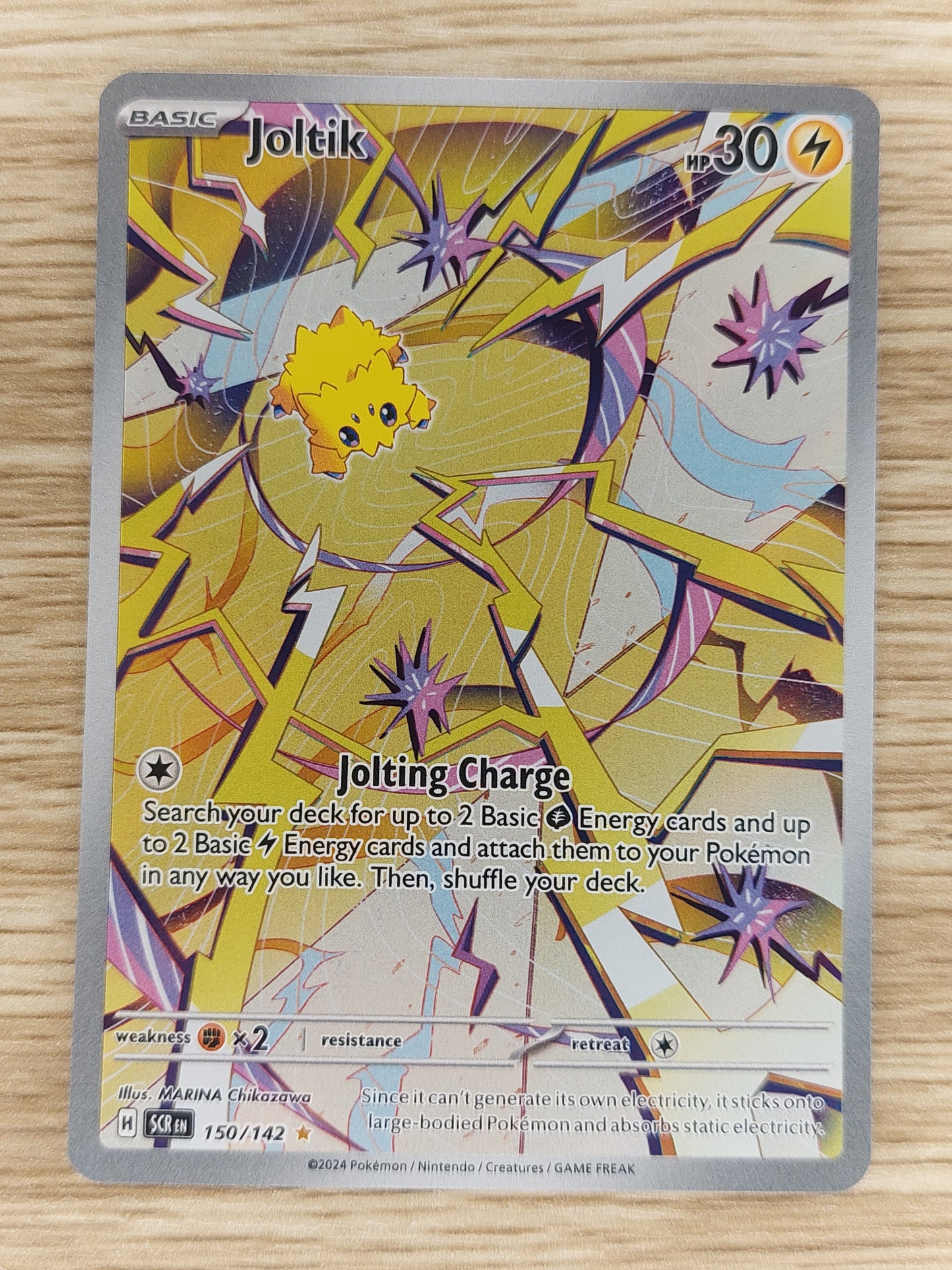 2024 Pokemon S&V Stellar Crown 150/142 Joltik Full Art Illustration Rare