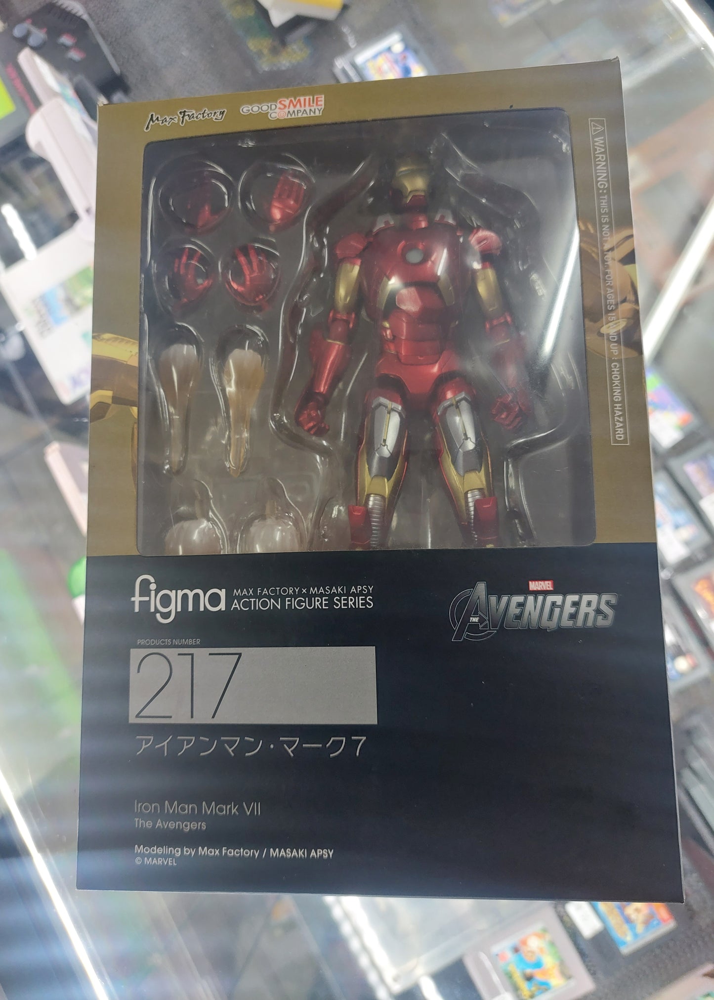 Good Smile Company figma 217 The Avengers Iron Man Mark VII 7 Action Figure Like New