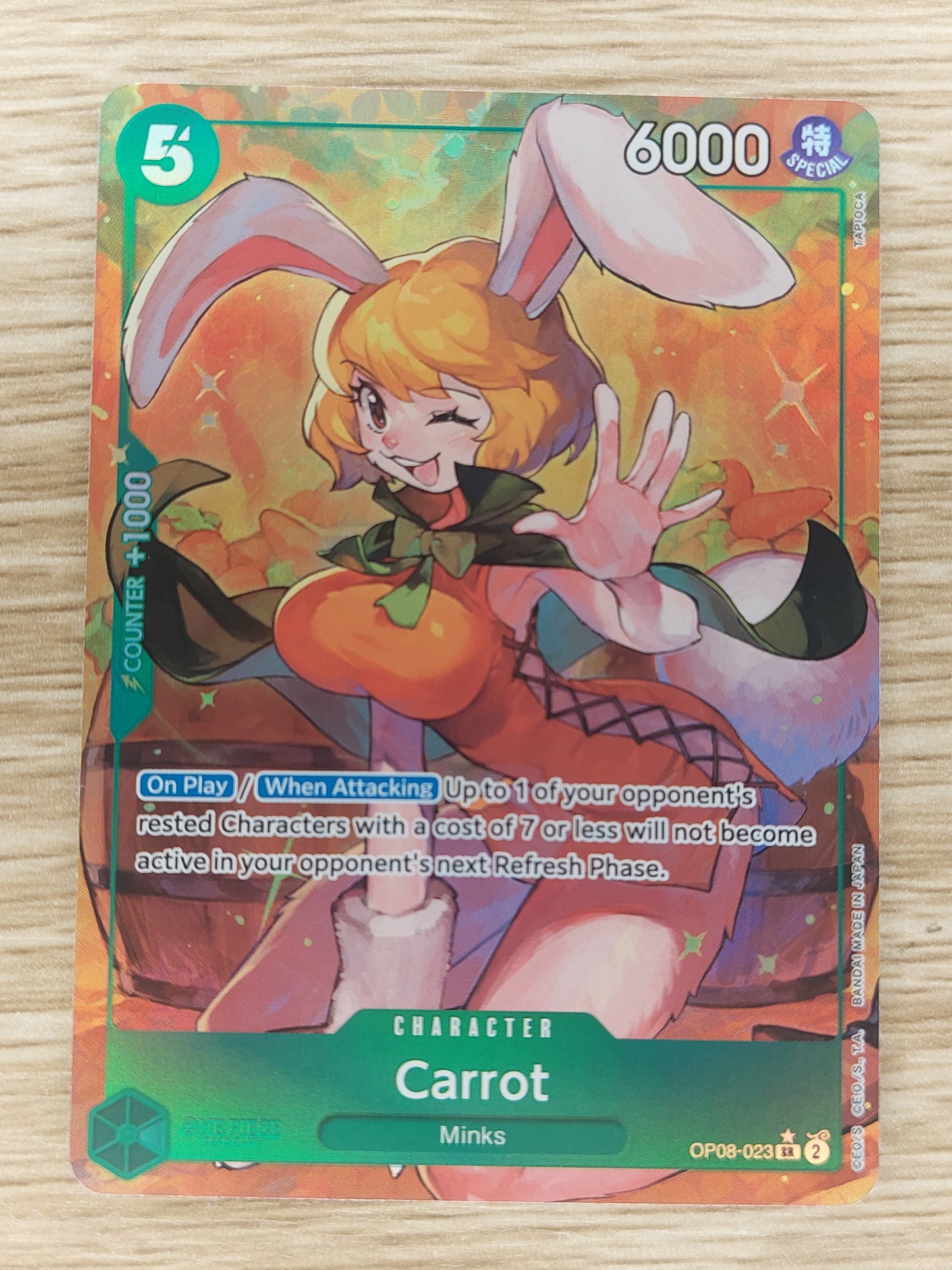 Carrot OP08-023 SR Parallel Alt Art - English - One Piece Card Game Two Legends