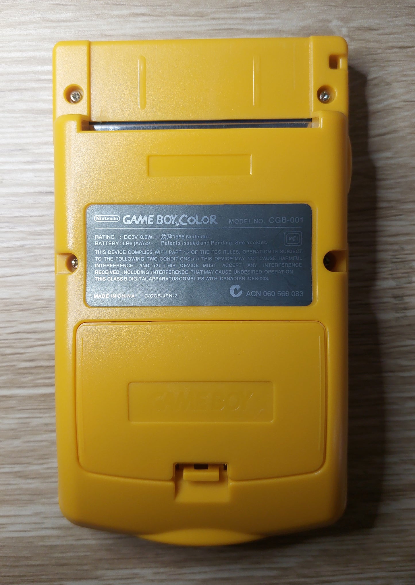 Nintendo Gameboy Color Console NEW Backlit Screen & Yellow Case EXCELLENT CONDITION