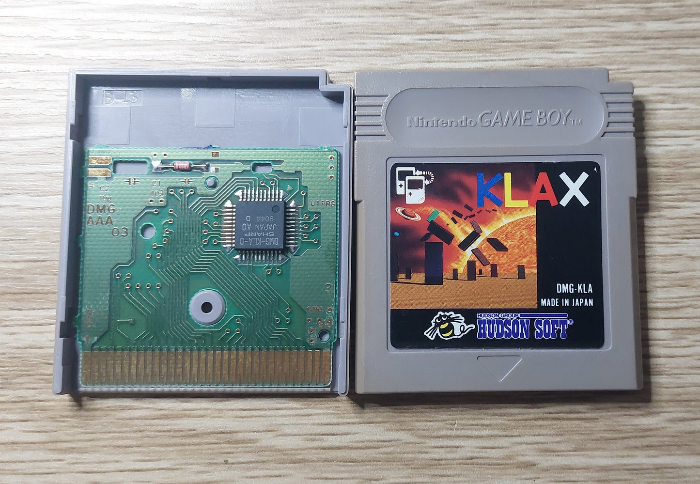 Gameboy Original Hudson Soft KLAX Made in Japan Tested & Cleaned