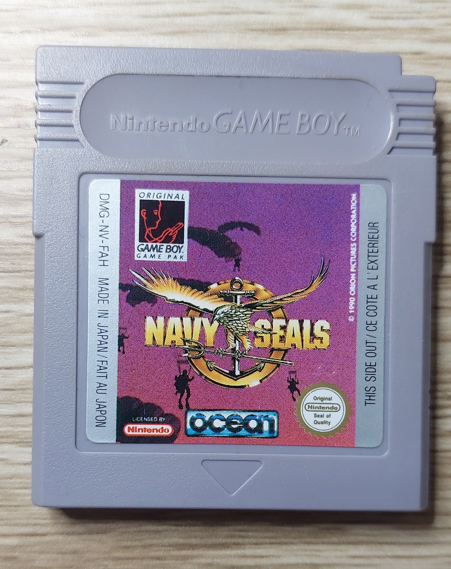 Gameboy Original Ocean Navy Seals,Tested and Cleaned