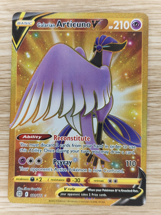 2022 Pokemon SWSH Galarian Articuno V 181/172 SECRET Brilliant Stars