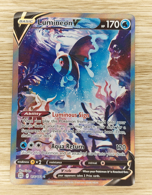 Pokemon Brilliant Stars Lumineon V 156/172 Alt Art