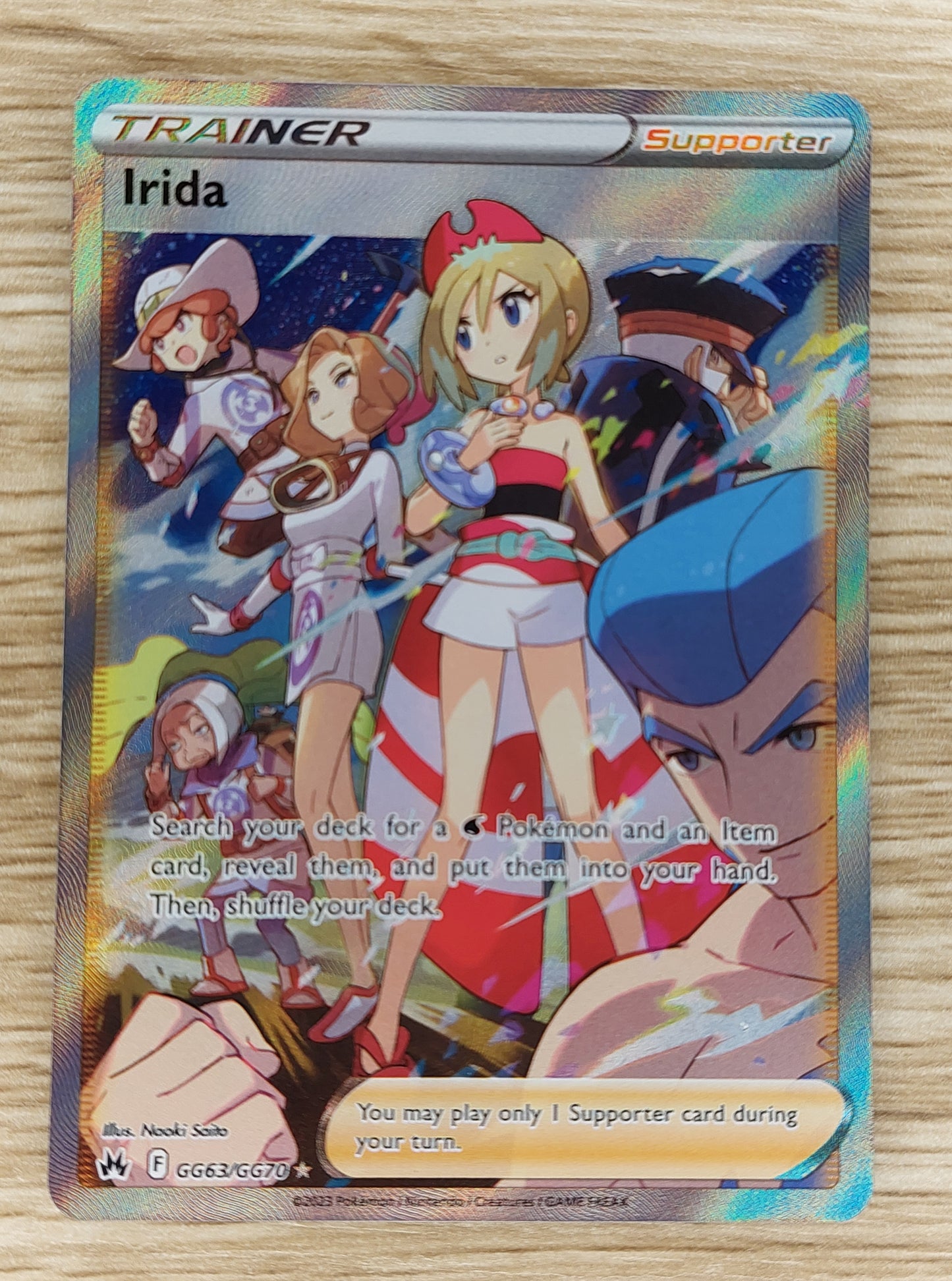 Irida GG63/GG70 - Full Art Trainer - Crown Zenith - NM - Pokemon TCG