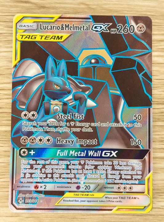 Lucario & Melmetal GX 203/214 - Unbroken Bonds Full Art LP