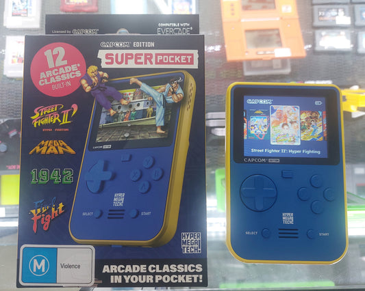 Capcom Super Pocket New Handheld Portable Street Fighter - 12 Arcade Classics.