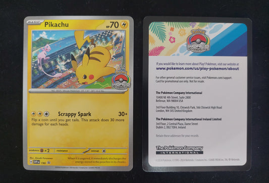 Pikachu SVP 190 Scarlet & Violet Promo World Championship 2024 Pokemon