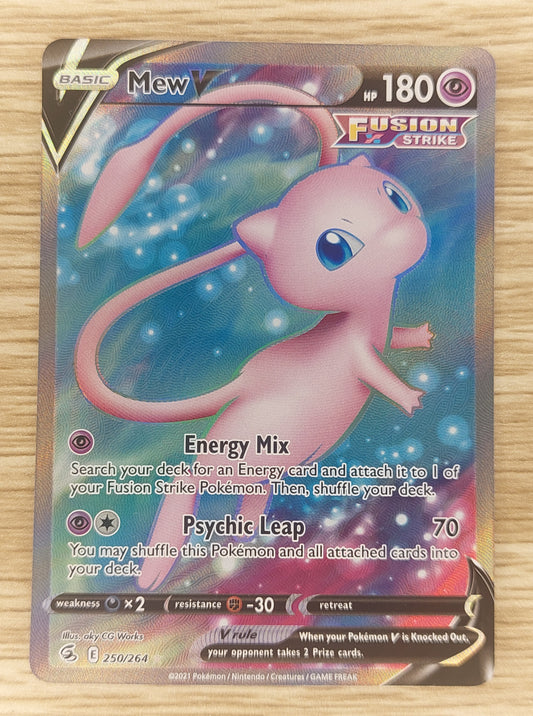 Pokémon TCG Mew V Fusion Strike 250/264 Holo Full Art