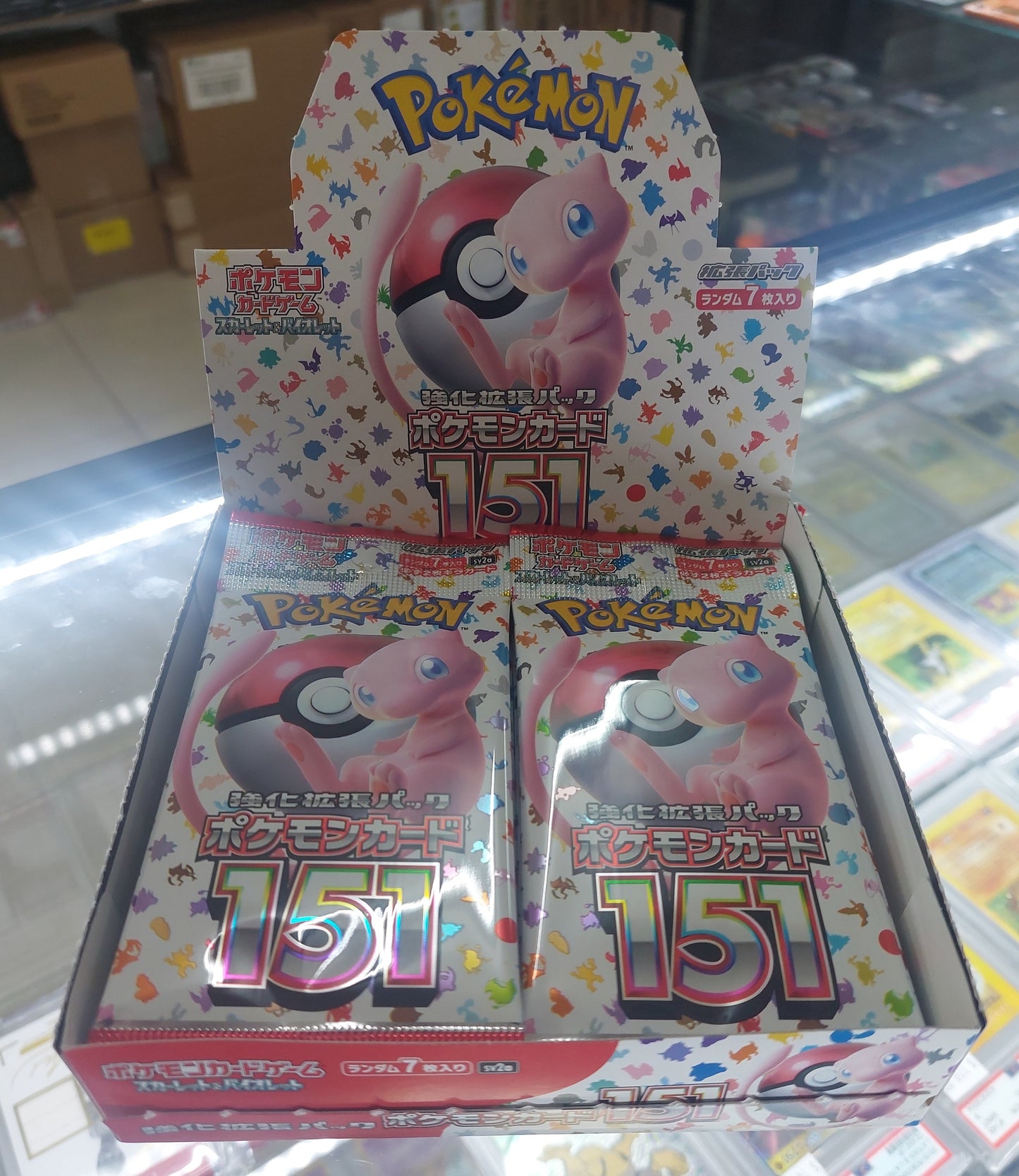 Japanese Pokemon 151 booster pack from an Unsearched Box