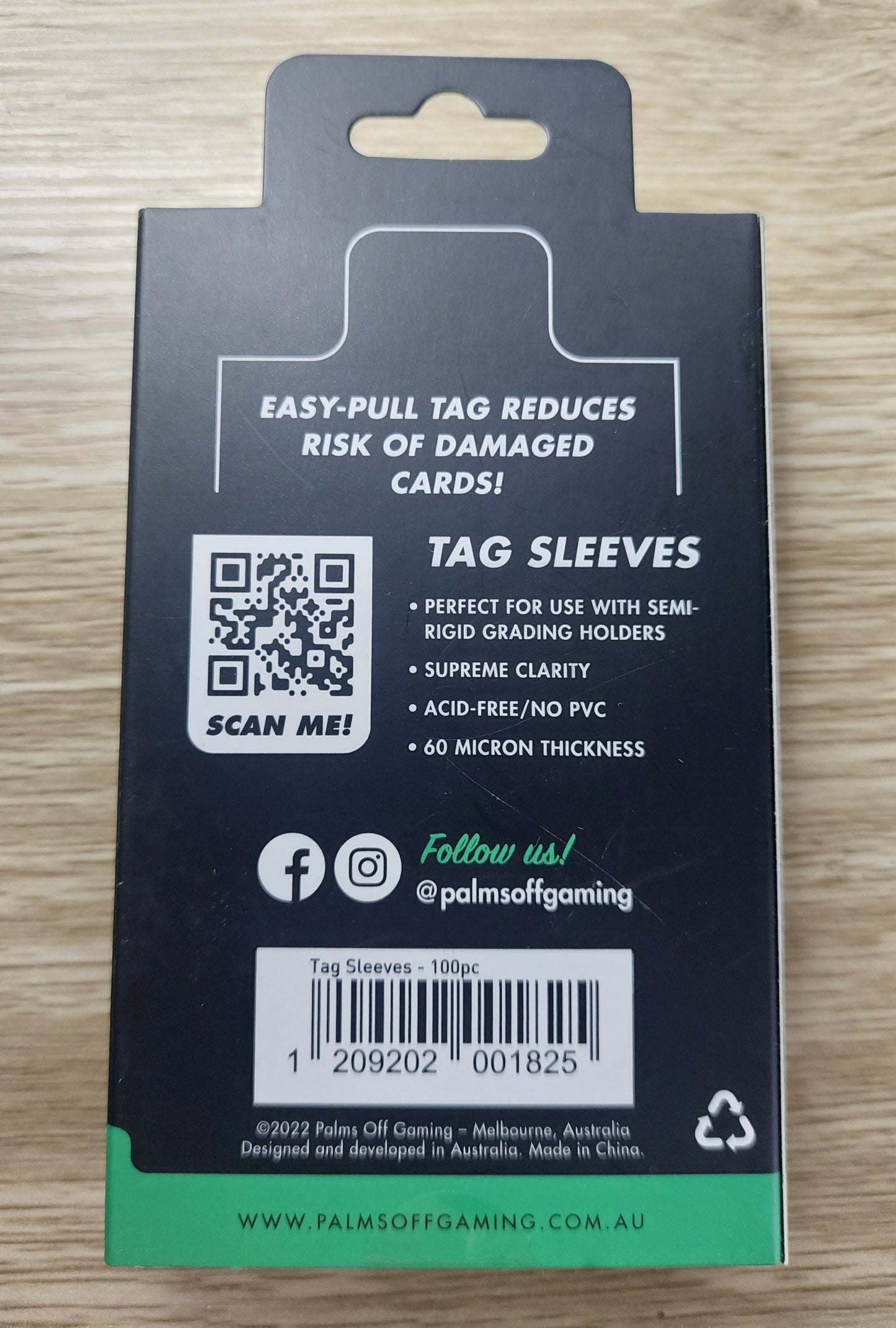 Palms Off Tag Sleeves (100pc)