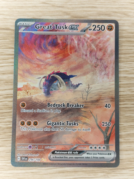 Pokemon - Great Tusk EX - 246/198 - Scarlet & Voilet Special Illustration