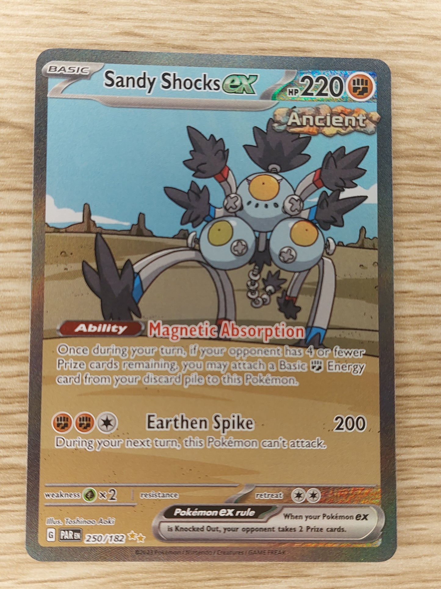 Sandy Shocks ex - 250/182 Special Illustration Rare Paradox Rift - Pokemon