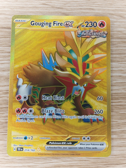 Gouging Fire EX 214/162 - Hyper Secret Rare - Temporal Forces - Pokemon