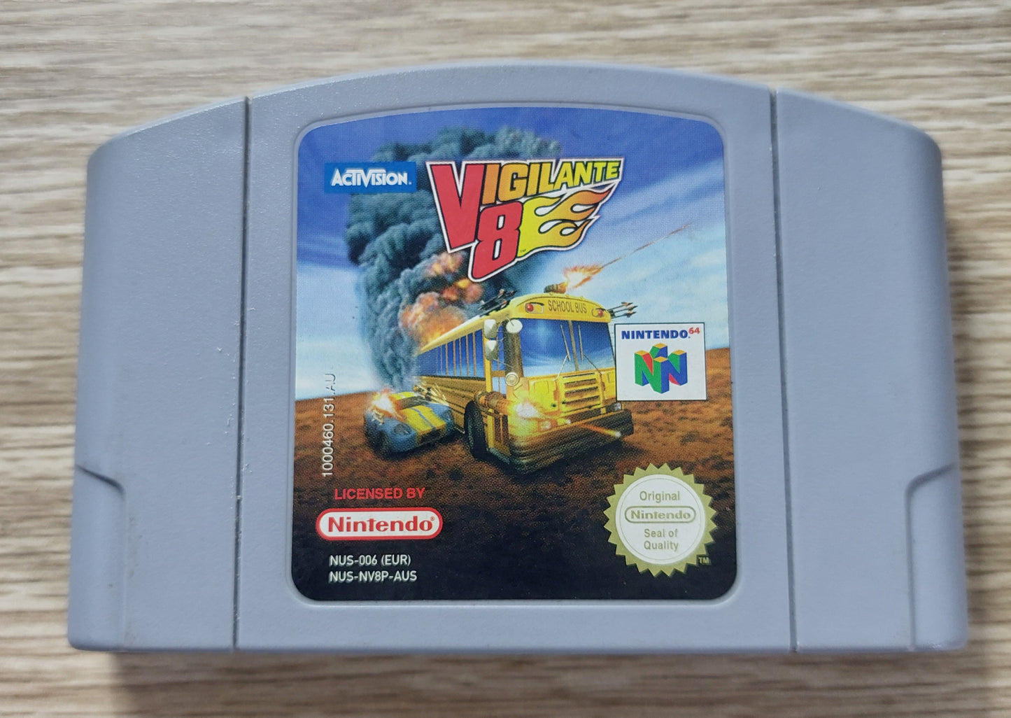 Nintendo N64 Activision Vigilante V8 AUS PAL CART Tested,Cleaned