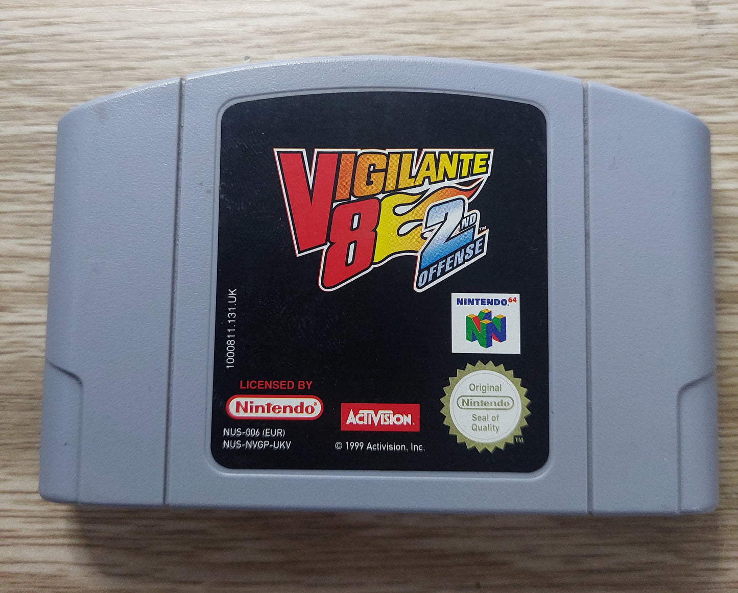 Nintendo N64 Activision Vigilante V8 2nd Offence EUR PAL CART Tested,Cleaned