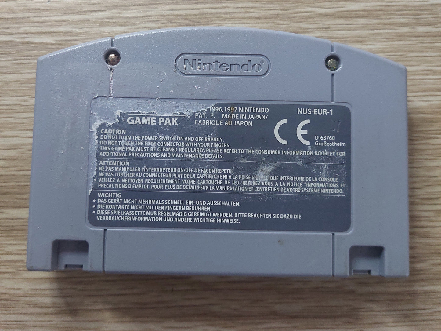 Nintendo N64 007 The World is not Enough EUR PAL CART TESTED AND CLEANED