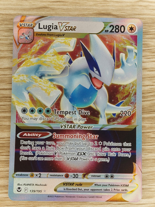 Pokemon Silver Tempest 139/195 Lugia Vstar Ultra Rare