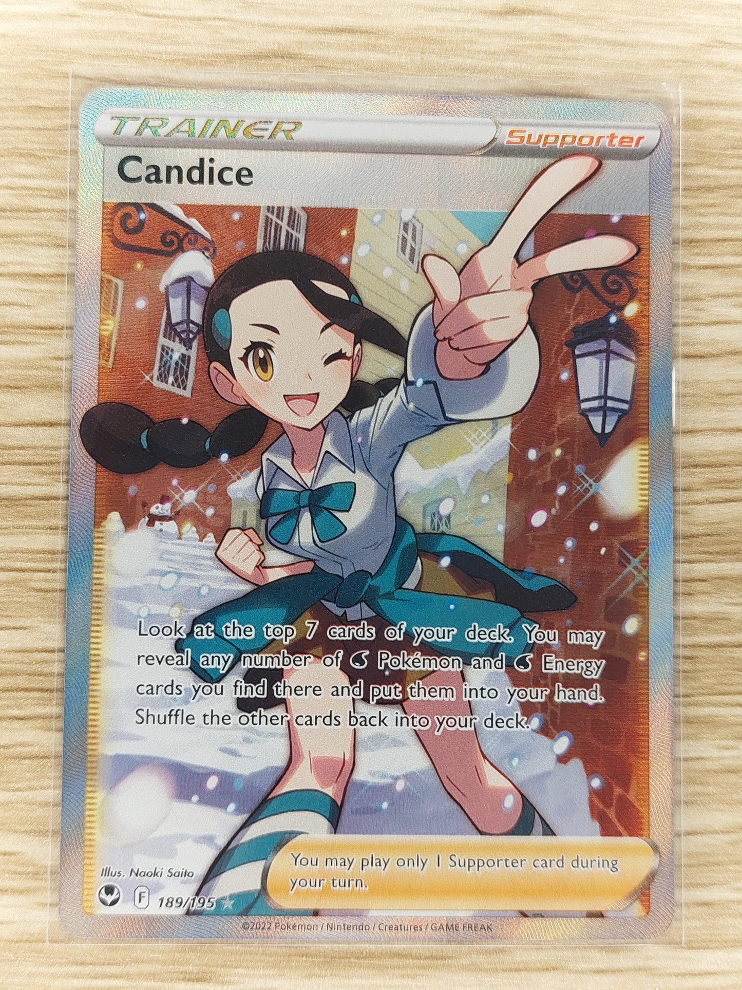 2022 Pokemon Candice Full Art Trainer Silver Tempest 189/195