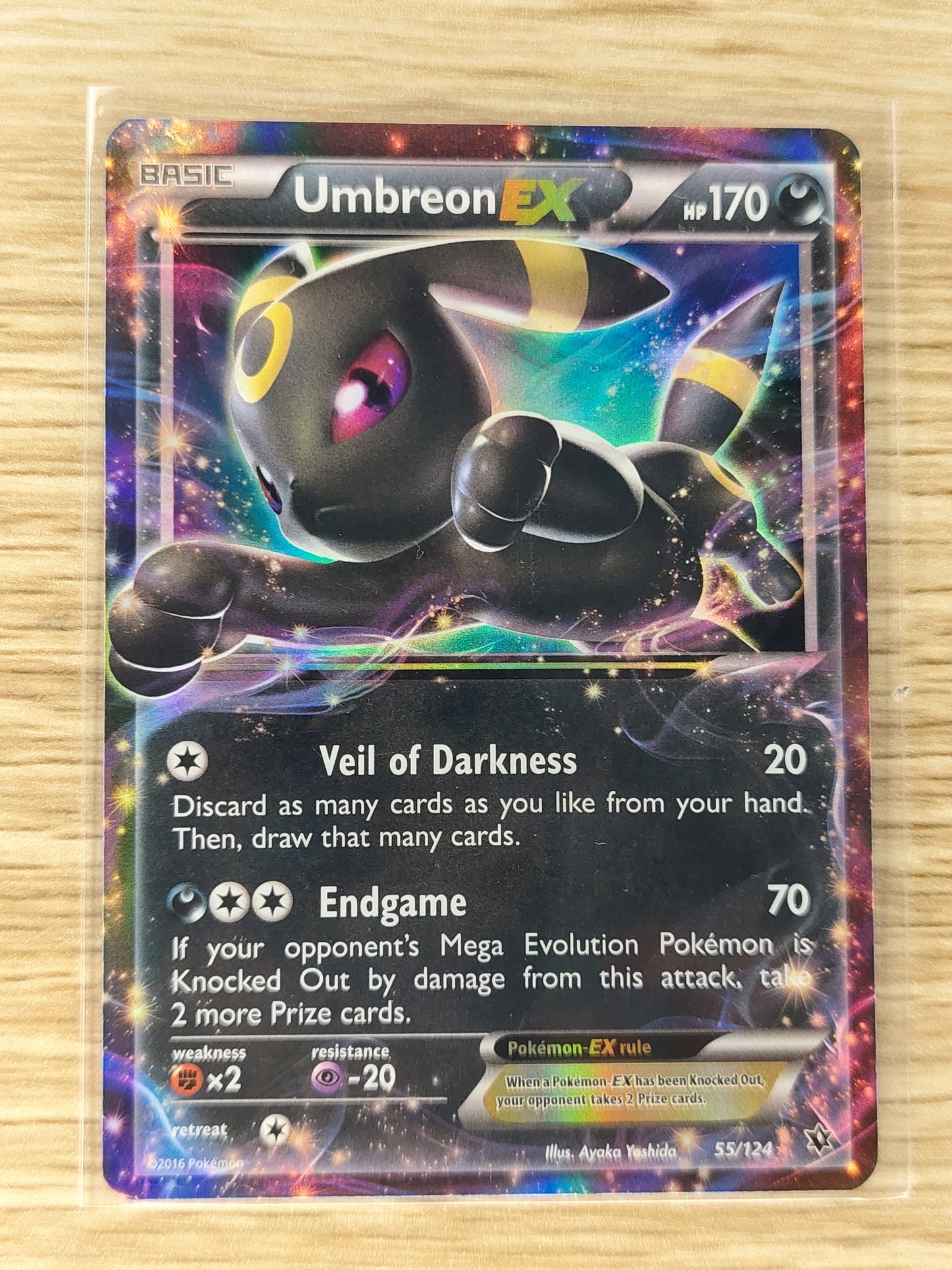 2016 Pokemon Umbreon EX Fates Collide 55/124