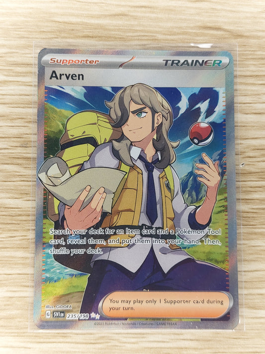 2023 Pokemon Arven Full Art Trainer Scarlet Violet Base Set 235/198