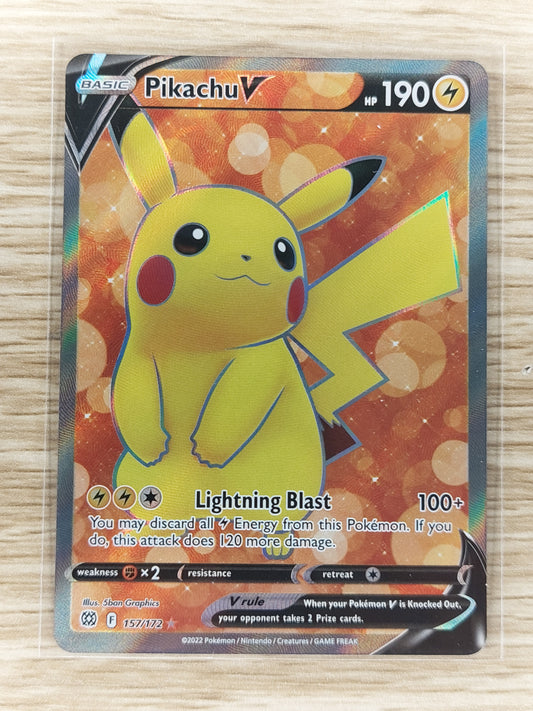 2022 Pokemon Pikachu V Full Art Brilliant Stars 157/172