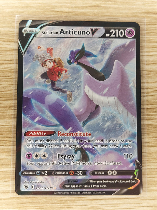 2022 Pokemon Galarian Articuno V Alternate Art TG16/TG30