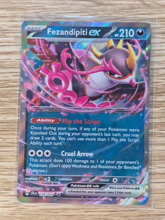 Pokemon Shrouded Fable 038/064 Fezandipiti EX Ultra Rare