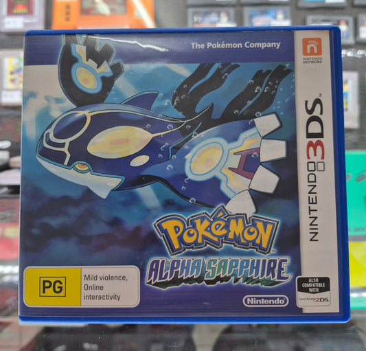 Nintendo 3DS Pokémon Alpha Sapphire AUS PAL CART TESTED in Box